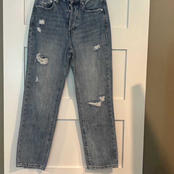 Pistola Charlie High Waist Shredded Straight Leg Jeans (Pulse) - Picture 1 of 4
